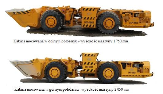 ŁK3: pojemność łyżki 4 7 m 3, ŁK4: pojemność łyżki powyżej 7 m 3.