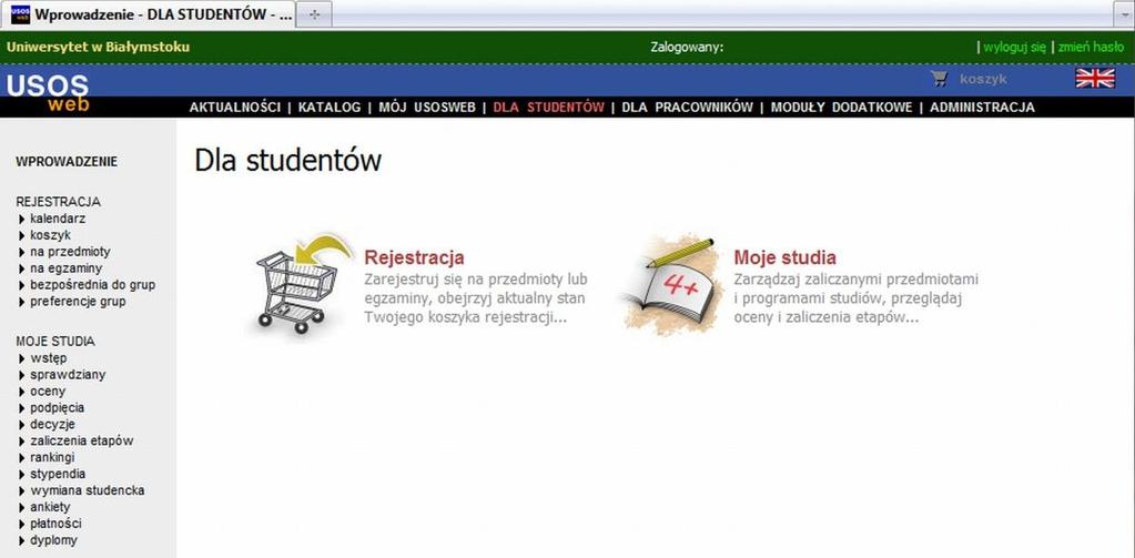 Od dnia złożenia na Wydziale dokumentów, prosimy o niezmienianie swojego hasła w IRK, gdyż jest ono wczytywane z danymi osobowymi do Uniwersyteckiego Systemu Obsługi Studiów (USOS) tylko raz, a jego