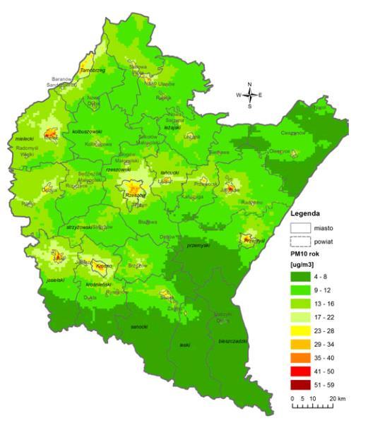 Wyznaczony podobszar I rewitalizacji charakteryzuje się wysokim udziałem terenów zieleni urządzonej w ogólnej powierzchni obszaru, wynoszącym 3,3%, natomiast na podobszarze II rewitalizacji zieleń