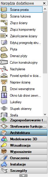 Przebieg tworzenia rysunku technicznego zinwentaryzowanego mieszkania Zaczynamy rysować ścianę.