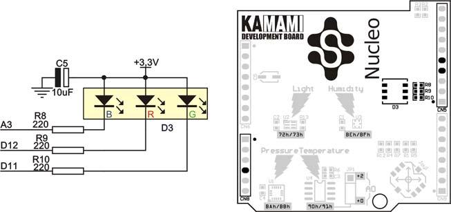 6 Czujnik ciśnienia Ekspander wyposażono w cyfrowy czujnik ciśnienia atmosferycznego LPS331, wykorzystujący interfejs komunikacyjny I2C.