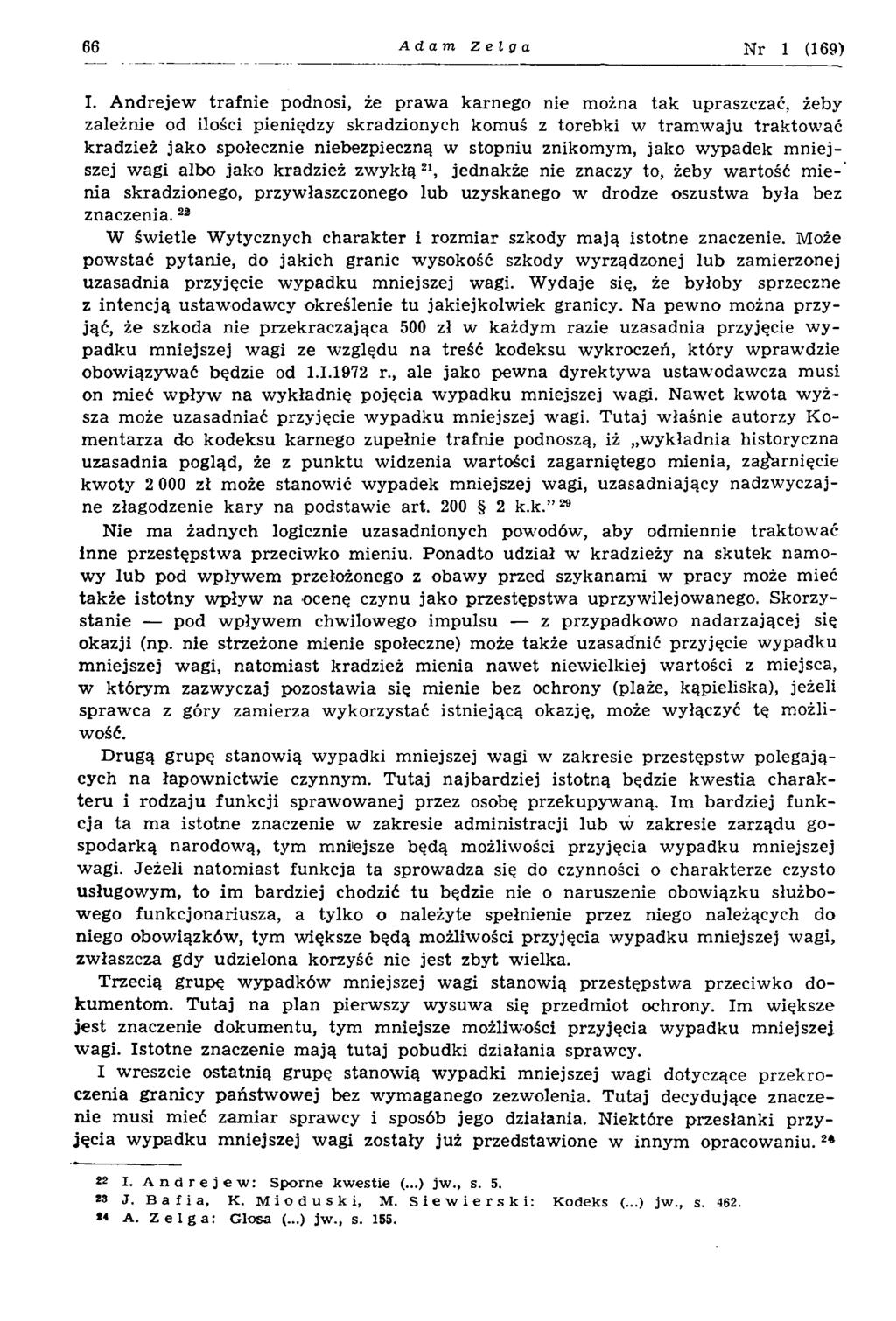 66 Adam Zełga N r 1 (169) I.
