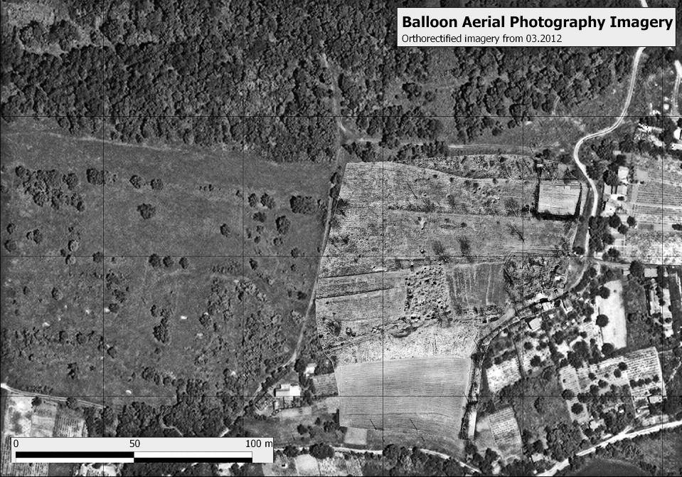 AGNIESzKA ToMAS Fig. 4. Novae. The southeastern part of the site. Satellite image and orthorectified BAP images depicting Novae and investigated area (M. Pisz, J. Pisz, M. Jaworski, P. Wroniecki).