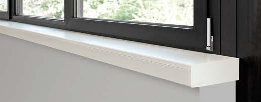 Parapet wewnętrzny compact. Prostoliniowy, nowoczesny Seria compact obejmuje zarówno delikatny, standardowy parapet, jak i parapet systemowy z inteligentnymi rozwiązaniami.