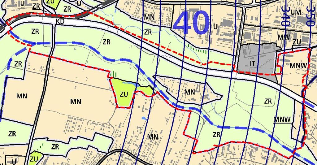 Rys. 6. Zmiana Studium - plansza K1- Struktura przestrzenna.