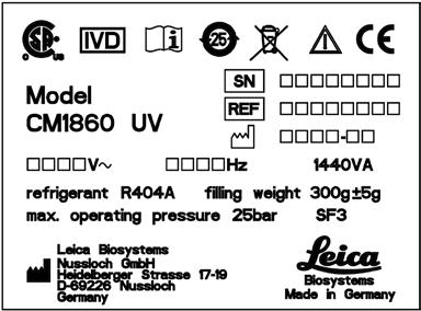 1. Ważne zalecenia 1.2 Kwalifikacje osób obsługujących Urządzenie Leica CM1860/CM1860UV może być obsługiwane wyłącznie przez przeszkolony personel laboratoryjny.