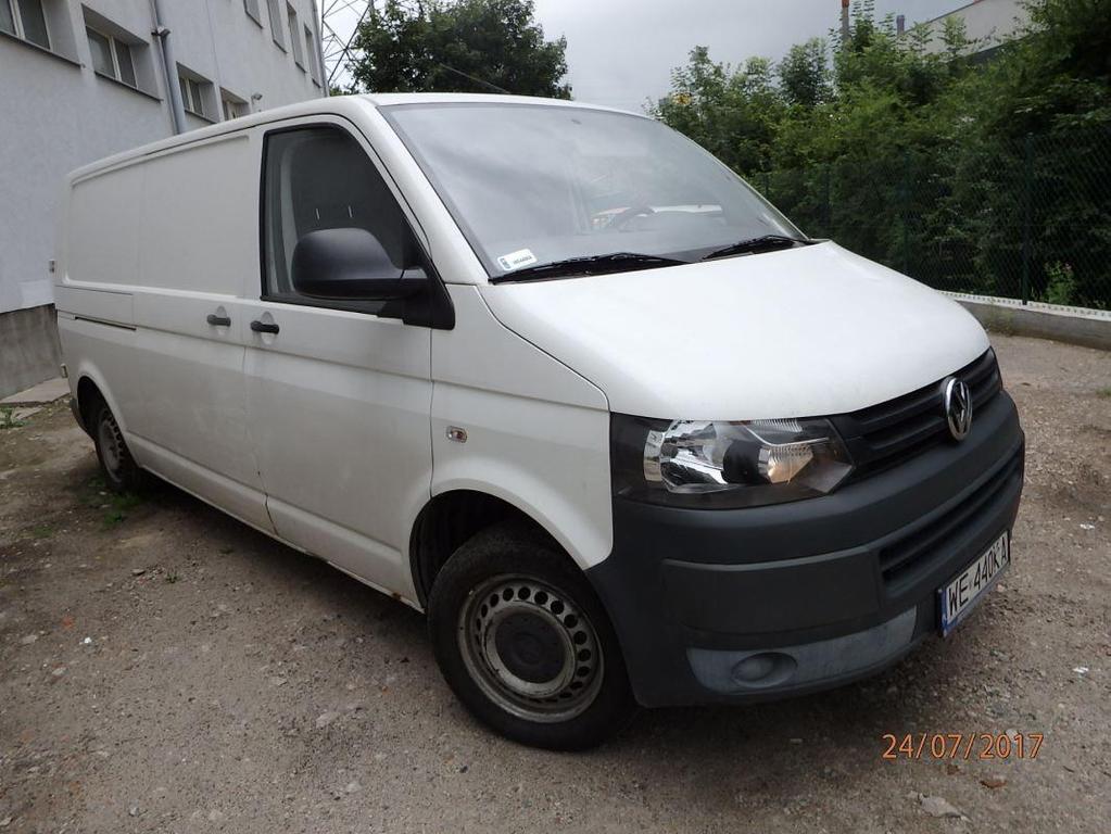 5t VIN: Marka: VOLKSWAGEN Nr rejestracyjny: WE440KA Model pojazdu: Transporter T5 GP TDi E5 3.