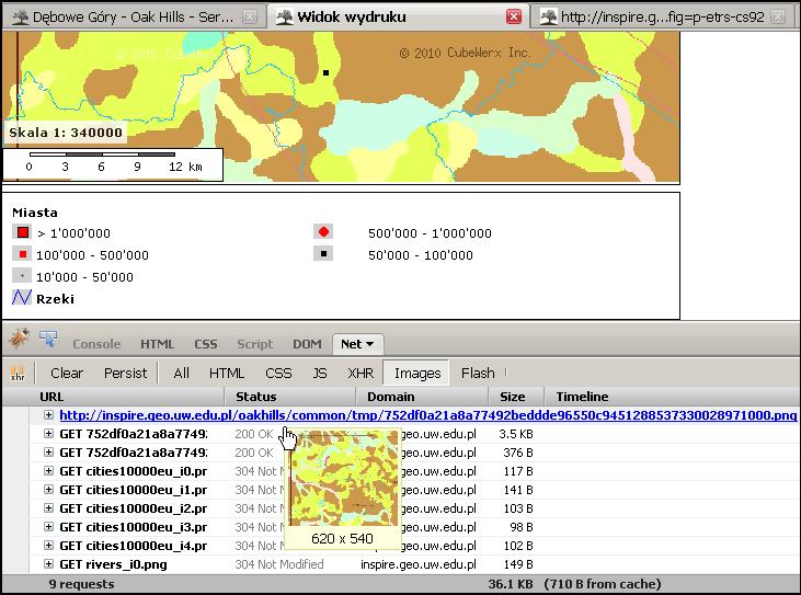 Testowanie geoserwera programem