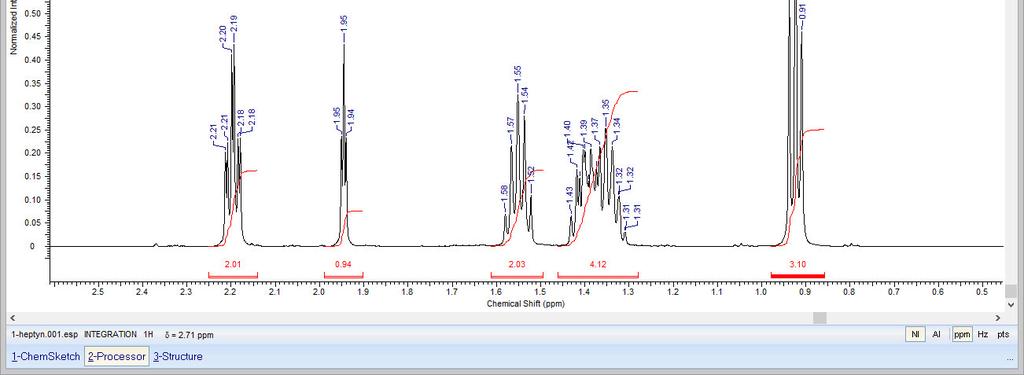 ) i wiele innych danych 21 ACD/NMR Processor