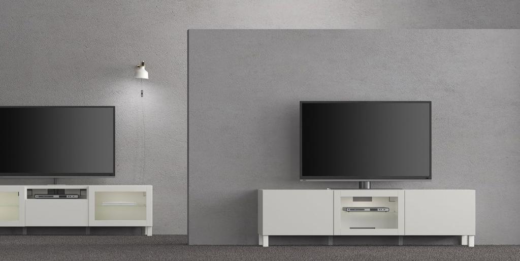 7 BESTÅ szafka pod TV z szufladami. S120 G40 W74 cm. Biały/LAPPVIKEN biały. Otwieranie przyciskowe 591.