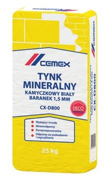 Tynk mineralny kamyczkowy biały baranek 1,5 mm Narzędzia Mieszarka lub wiertarka elektryczna wolnoobrotowa, mieszadło koszyczkowe, paca i kielnia ze stali nierdzewnej, paca plastikowa, agregat do