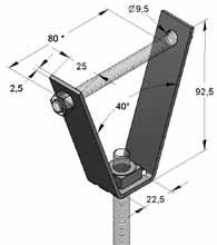 Podwieszenie do blach trapezowych Tylko M8 i M10 i tylko dla rur do DN 50 Podwieszenie do blach trapezowych z nakrętką regulującą wysokość Podwieszenie do blach trapezowych z przyspawaną nakrętką