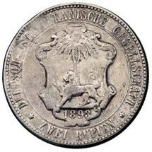 Wschodniej, 2 rupie 1893,