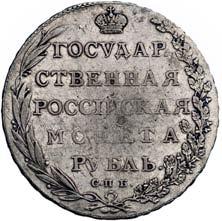 rubel 1802, Petersburg,