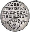 trojak 1557, Gdaƒsk, odmiana
