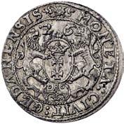 cyfry 1-6, napis w otoku GVST ADOL II D G REX SVE M D FINL, Rw: Fantazyjny herb