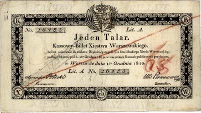 745 746 Ksi stwo Warszawskie 1807-1815 *745. 1 talar 1.