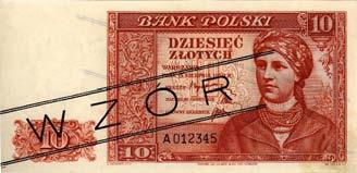1939, komplet 8 sztuk wzorów