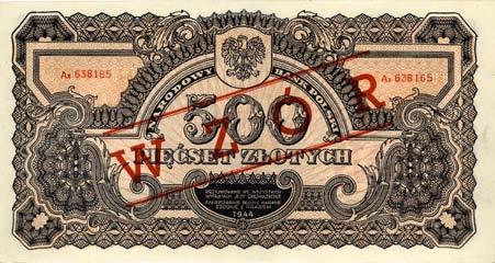 766 767 *766. 500 z otych 1944, seria Ax 638165.