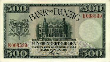 500 guldenów 10.02.1924, Mi czak G45, Ros. 836 I 3.