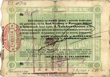 10 z otych=1 1/2 rubla 1916, Jab.