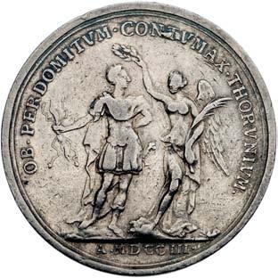 Karol XII- medal na zdobycie Torunia 1703 r.