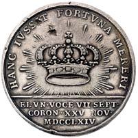 medal koronacyjny Stanis awa Augusta Poniatowskiego autorstwa T. Pingo, 1764 r.