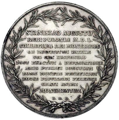 3027 R1, srebro 34 mm, uszkodzone t o na rewersie III 125,- 823 *823. medal autorstwa J. F.