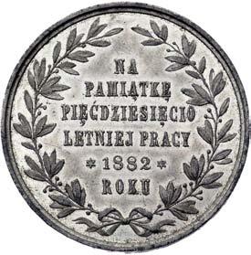 8103, cynk 38 mm II+ 100,- 848 849 *848. Alojzy ó kowski 1882 r.