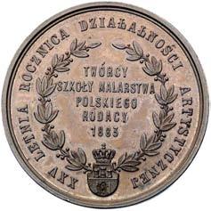 ALNOÂCI ARTYSTYCZNEJ, w wieƒcu laurowym poziomo TWÓRCY SZKO Y MALARSTWA