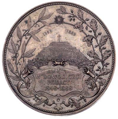 Franciszek Smolka - medal autorstwa A. Scharffa wybity w 1888 r.