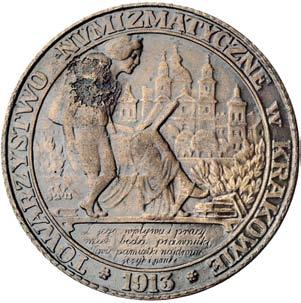 879 881 *879. 50- lecie Szko y G ównej Warszawskiej- medal autorstwa Cz. Makowskiego 1912 r.