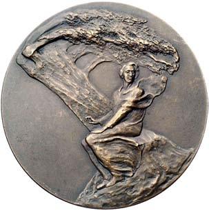 setna rocznica Êmierci Stanis awa Staszica- medal autorstwa Jana Wysockiego 1926, Aw: Popiersie w lewo i napis w otoku, Rw: Napis poziomy PAÂå MO E I