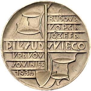 , Aw: Le àca g owa marsza ka i napis w otoku, Rw: o nierze niosàcy trumn na tle Wawelu i Placu Zamkowego w Warszawie, Strza k.