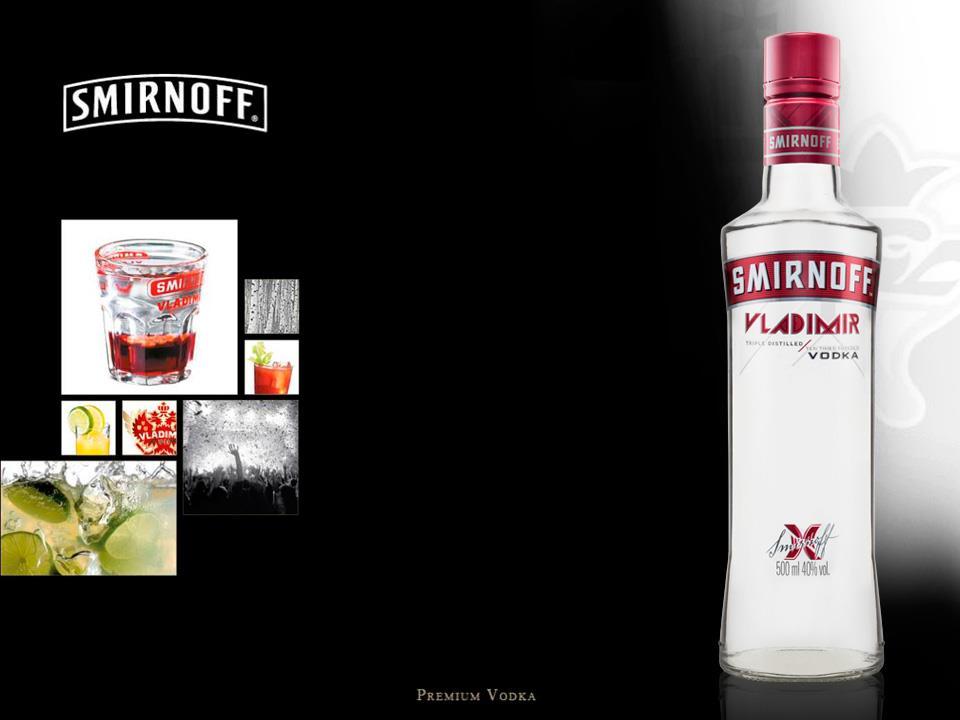 Wysoka jakość gwarantowana długoletnią tradycją produkcji SMIRNOFF VLADIMIR Smirnoff Vladimir to wódka premium o wysokiej jakości gwarantowanej długoletnią tradycją produkcji.