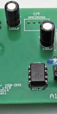 Schemat ideowy konwertera USB/DMX J TXD RXD RTS CTS DSR 9 9 DCD RESET 0 RI XTIN VR VZAP D Data D USB XOUT D R 0R U CBUS0 CBUS CBUS CBUS CBUS TEST IN OUT C 00uF D Pow C 00nF C 00nF C 00nF A FTRL IN