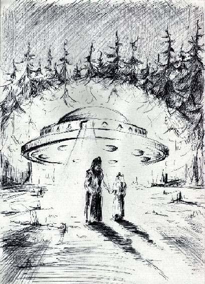 5008-[3b] Rys. 12 z [3b]: Ilustracja wehikułu UFO który uprowadził Polaka o nazwisku "Andrzej Domała".