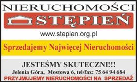NIERUCHOMOSCIKARKONOSKIE.PL DOM wiejski sprzedamy 130.000 i 150.000 NK 601-55-64-94. GRUNTY Siedlêcin, 1,60 ha 48.000 NK 601-55-64-94. SPRZEDAM dom jednorodzinny Karpacz/ Mys³akowice NK 601-55-64-94.