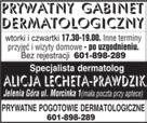 Rejestracja telefoniczna 603-540-303. H1564-G PSYCHIATRA Ewa Ratajczak przyjmuje w œrody od godz. 15.00 Klinika ul. Letnia 2, Jelenia Góra. Rejestracja telefoniczna 796-933-844.