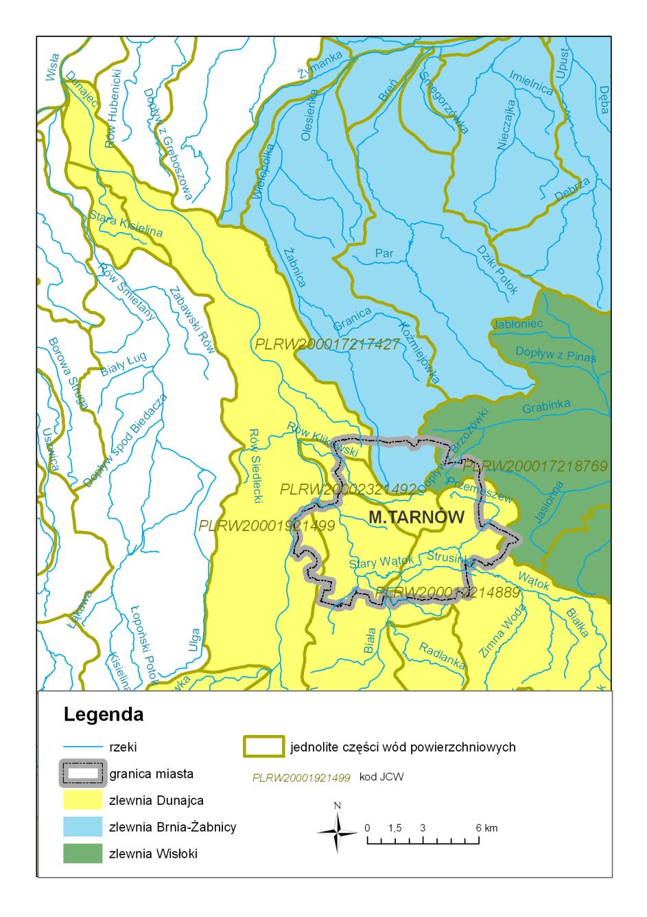 Informacja o stanie środowiska miasta Tarnów 17 3.2. Wody powierzchniowe Z chwilą przystąpienia do Unii Europejskiej tj. od 1 maja 2004 r.
