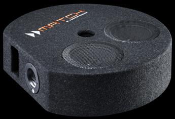 Skuteczność: 90dB Impedancja: 4x 2Ω Wymiary: 500 x 120 mm 1099 PP 8E-Q SUBWOOFER 8 W OBUDOWIE