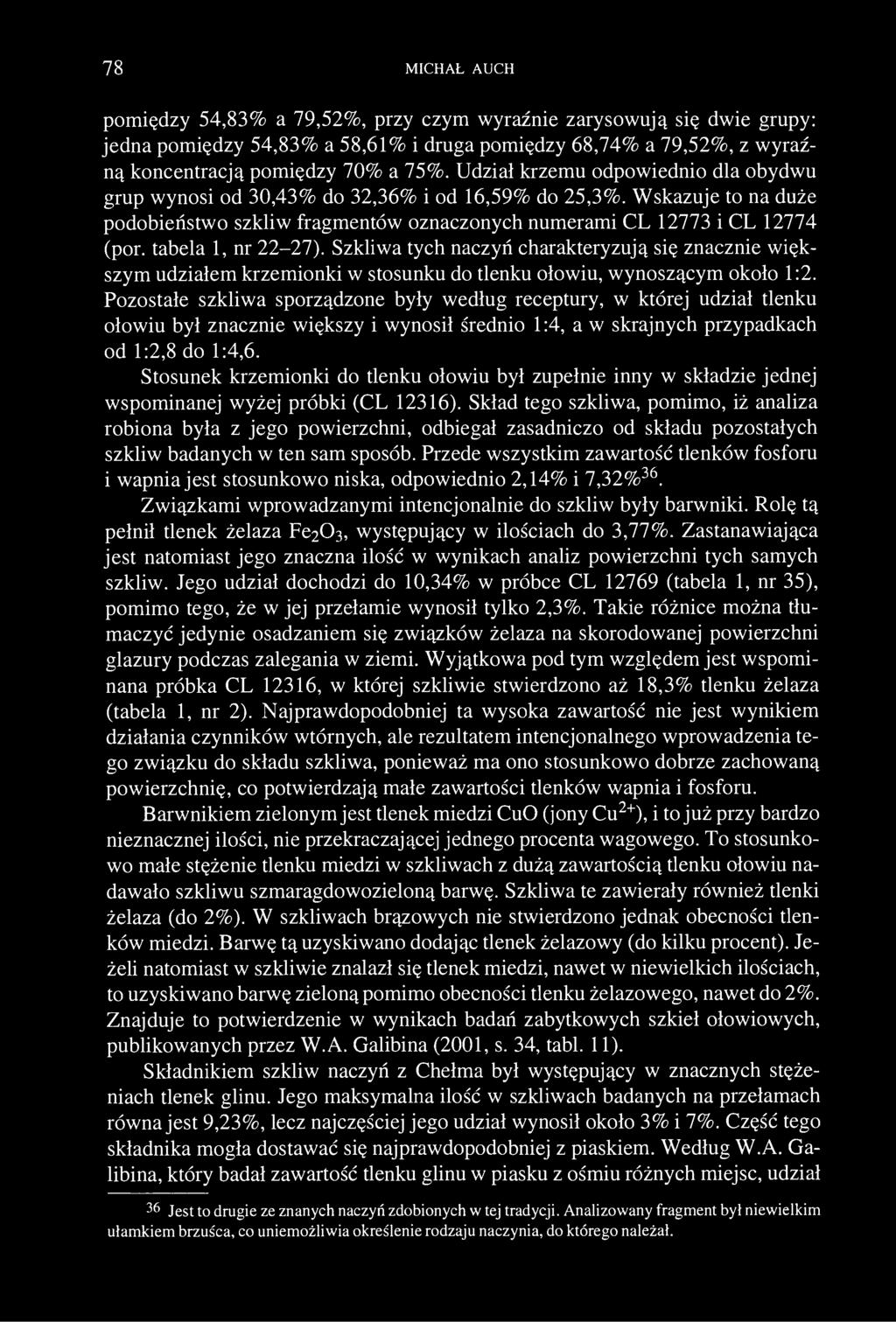 78 MICHAŁ AUCH pomiędzy 54,83% a 79,52%, przy czym wyraźnie zarysowują się dwie grupy: jedna pomiędzy 54,83% a 58,61% i druga pomiędzy 68,74% a 79,52%, z wyraźną koncentracją pomiędzy 70% a 75%.