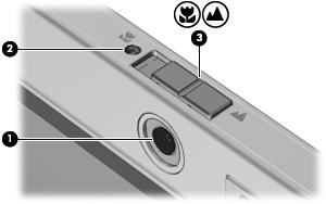 Korzystanie z kamery (tylko w wybranych modelach) Wybrane modele komputerów są wyposażone w zintegrowaną kamerę umieszczoną w górnej części wyświetlacza.