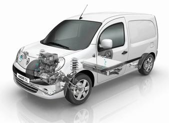 1. STRUKTURA POJAZDU Z NAPĘDEM ELEKTRYCZNYM Rys. 1. Struktura produkowanego pojazdu Renault Kangoo Express Z.