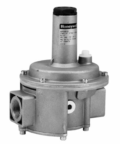 Honeywell HUPF STABILIZATOR CIŚNIENIA GAZU Z FILTREM INSTRUKCJA OPIS PRODUKTU Stabilizator ciśnienia z kompensacją ciśnienia wlotowego i odcięciem przy braku przepływu.