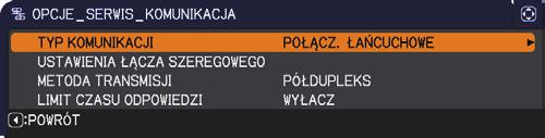 WŁĄCZ ó WYŁĄCZ Fabrycznie ustawione wartości domyślne włączone są zarówno dla 1:NORMALNA jak też 2:WYSOKA. Jeżeli zdalne sterowanie nie działa poprawnie, należy jedno z nich wyłączyć.