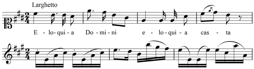 96 Jadwiga Jasińska Ms 1846, gł. 9, s. 8 + obw.: C(1) A(1) T(1) B(1) vl 1(1) 2(1) vlne e vc(1) org(1); 31 x 24 cm. Coro: CATB, orch: vl 1, 2, vlne e vc, org bc; olim 168, Mapp 57; k. tyt.
