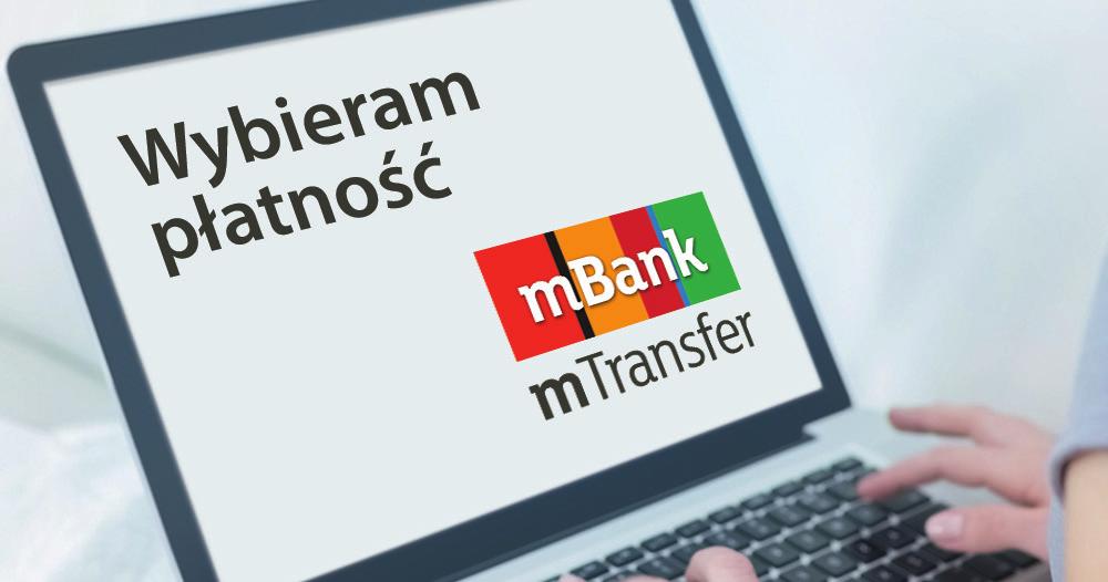 Jak płacić mtrasferem? Krok 1. Po przejściu do koszyka płatości sklepu wybierz mtrasfer.