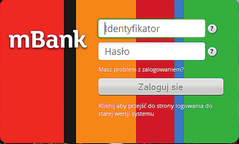 Krok 1. logowaie Wejdź a stroę www.mbak.pl i aciśij przycisk Zaloguj. Zobaczysz pasek z możliwością wyboru systemu trasakcyjego. Pod azwą mbak serwis trasakcyjy mbaku poowie klikij Zaloguj.