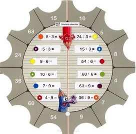 .36 Tarcze ćwiczeń M3 - mnożenie i dzielenie w zakresie 50 Komplet tarcz ćwiczeń do Palety przeznaczonych dla dzieci w klasach od I do III.